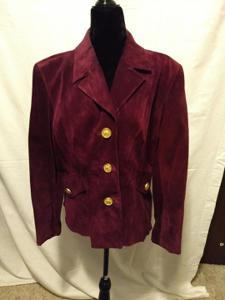 Danier Red Wine Suede Jacket