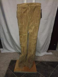 Danier Beige Suede Cargo Pants