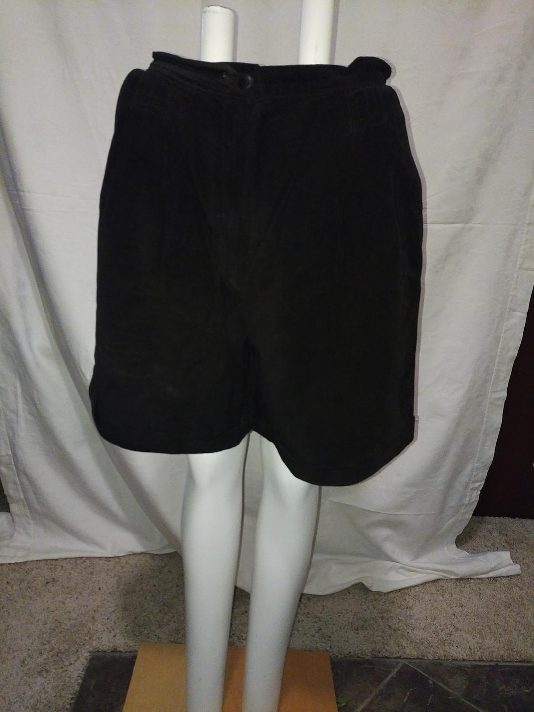 Danier Black Suede Shorts with Pockets