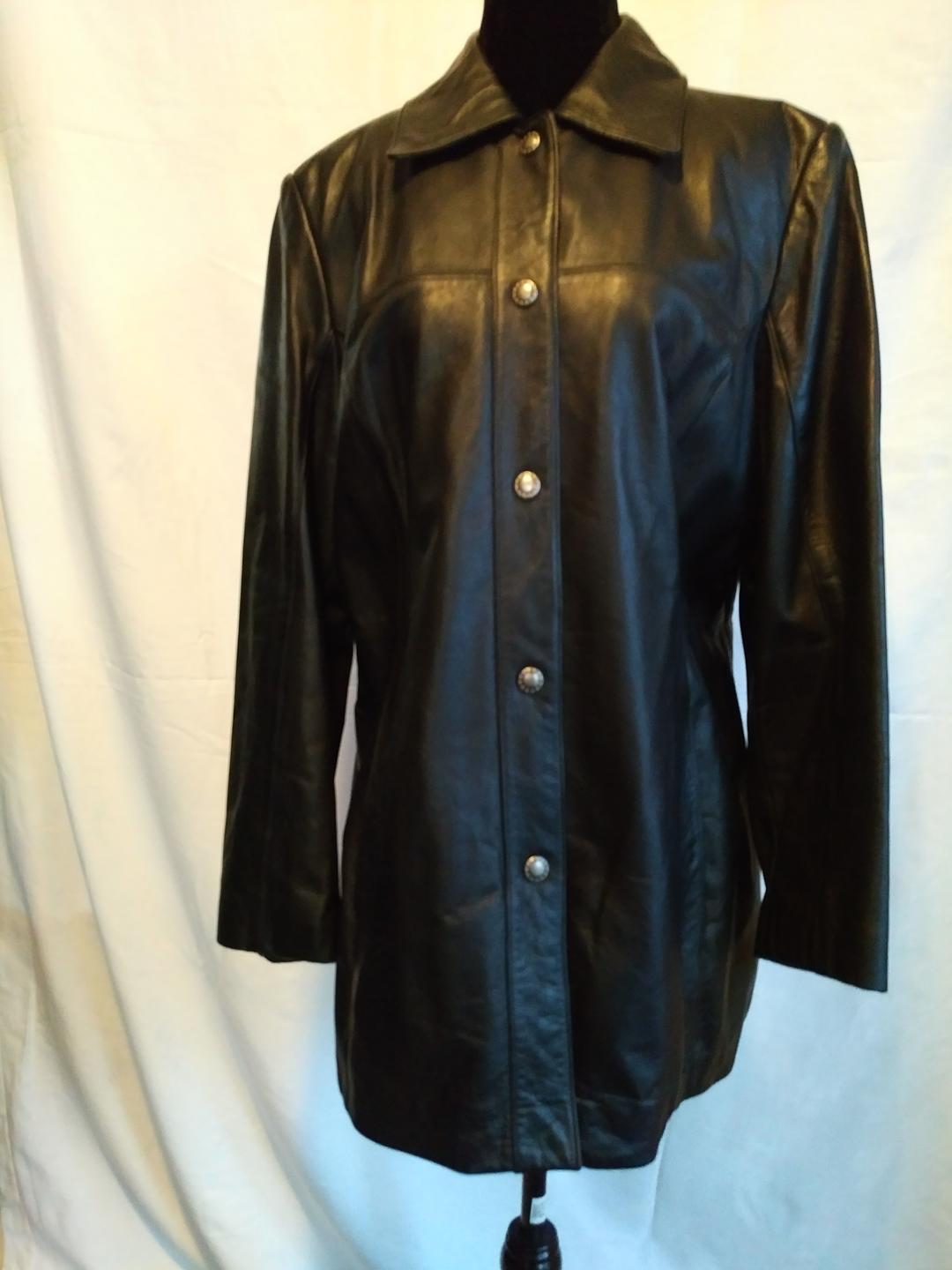 danier long leather jacket