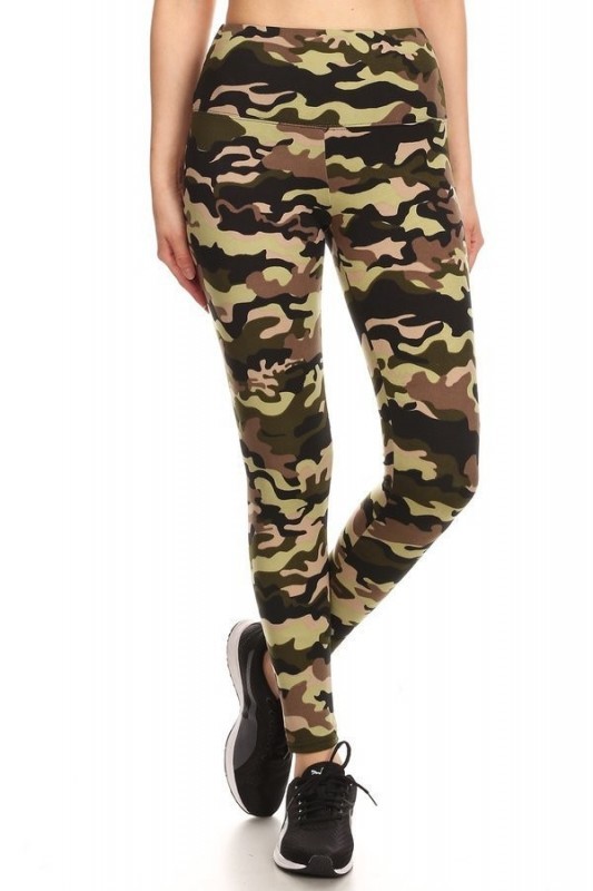  ShoSho FLEECE Camo High-Waist Leggings