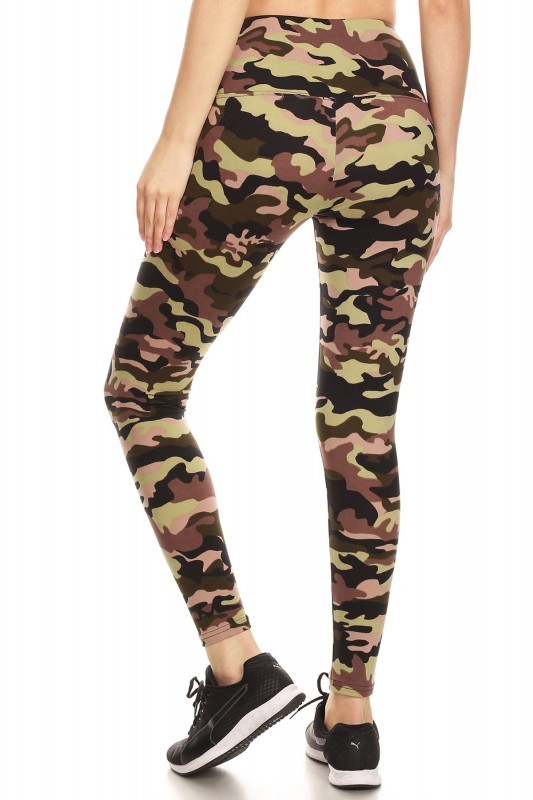  ShoSho FLEECE Camo High-Waist Leggings