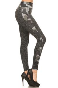 Camo Print Accent Fitness Leggings