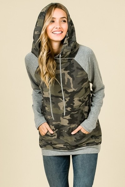 Kangaroo Pocket Camo Hoodie