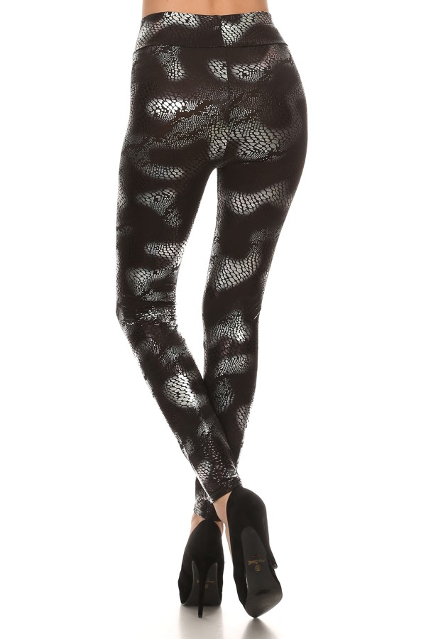 Squirrel.ly - Black and Sliver Leggings