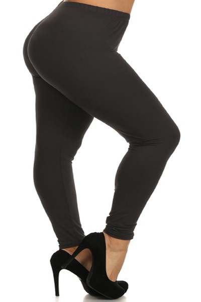  Black Plus Size Leggings (3X4X)