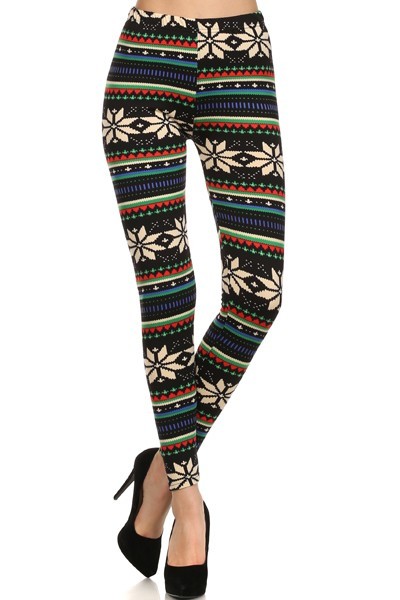 Multi-Colour SnowFlake leggings