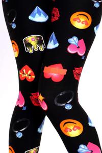 25% OFF!!! Emoji Plus Size Leggings 